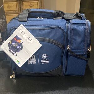 Malibu Navy Picnic Cooler Tote